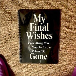 Black and White My Final Wishes Book